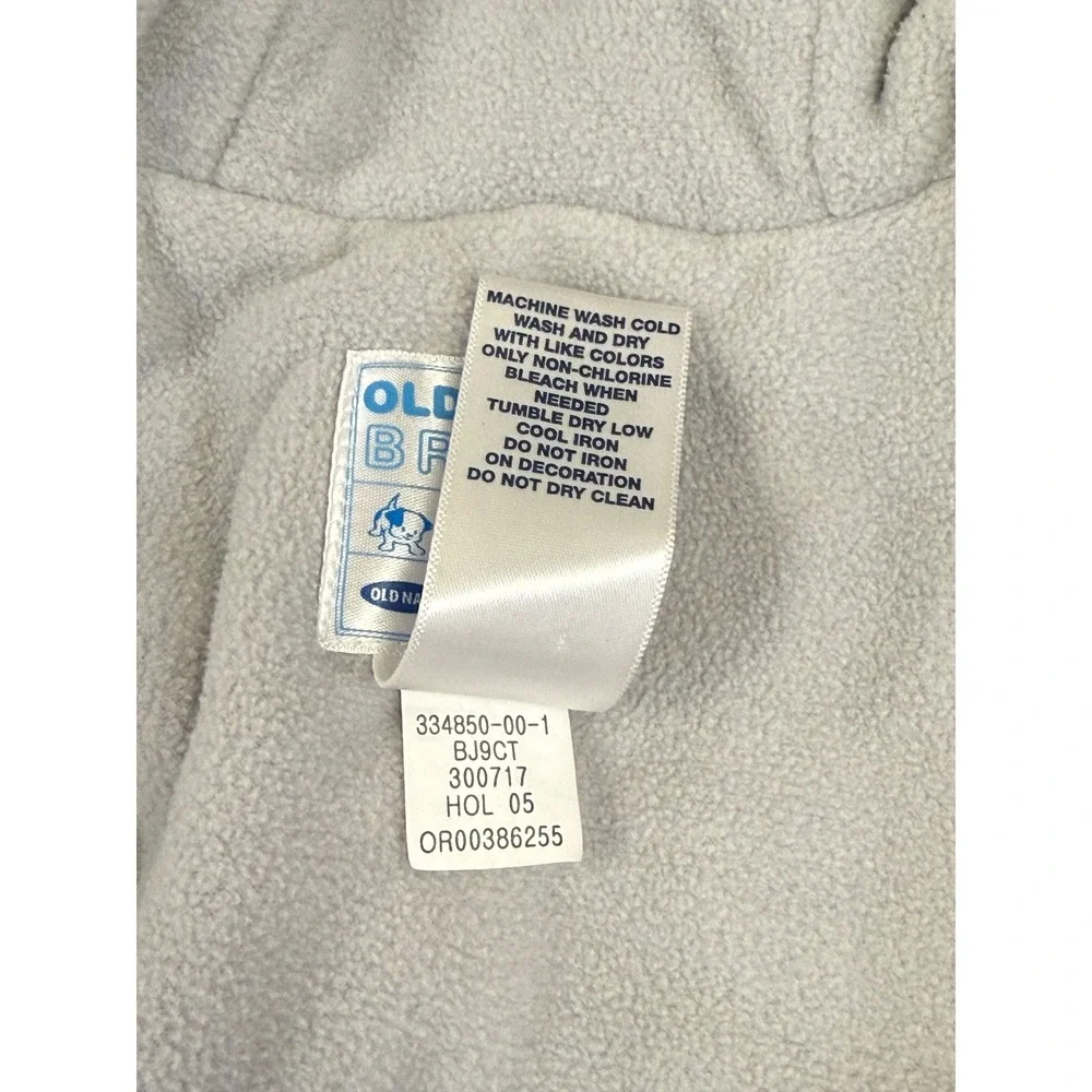 Old Navy Toddler Unisex Red‎ Grey Colorblock Fleece Lined Hooded Snowsuit 2T